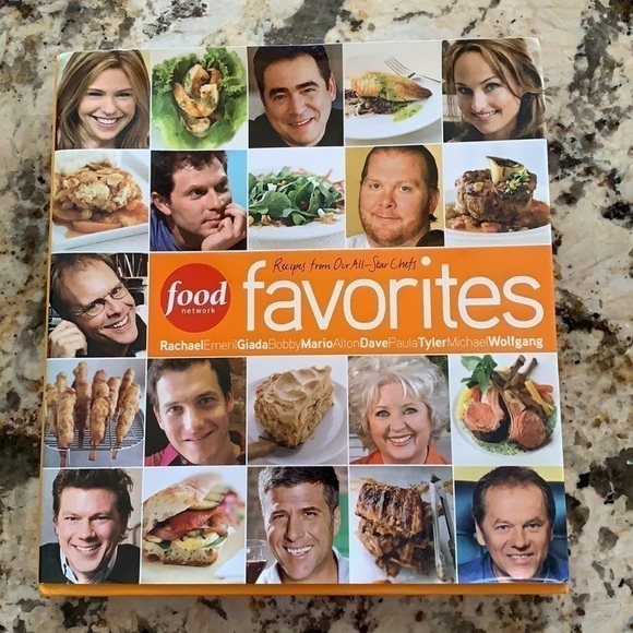 Food Network Favorites Recipe Book with oil stain shown - Picture 2 of 10